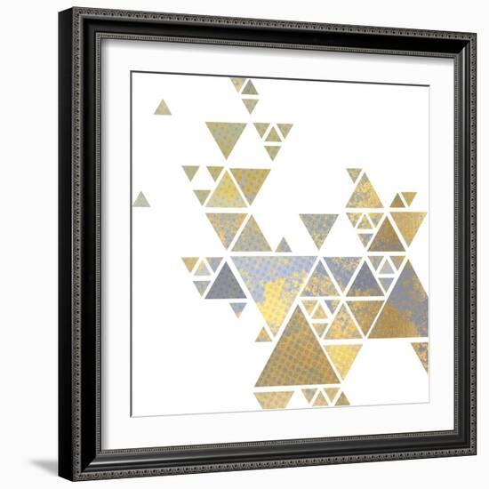 Triangle Gold 2-Kimberly Allen-Framed Art Print