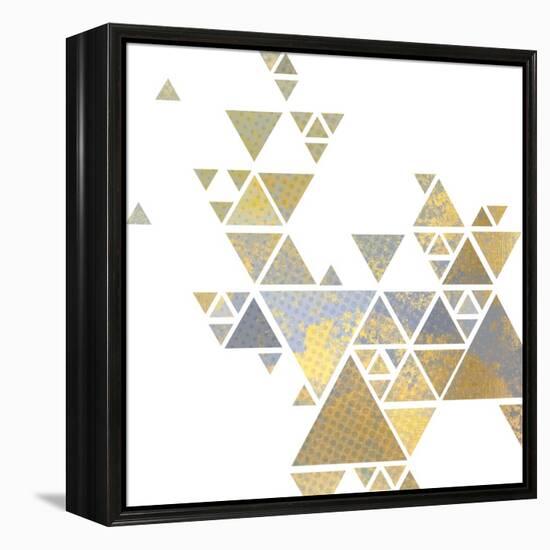 Triangle Gold 2-Kimberly Allen-Framed Stretched Canvas