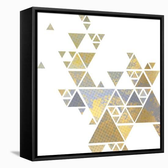 Triangle Gold 2-Kimberly Allen-Framed Stretched Canvas