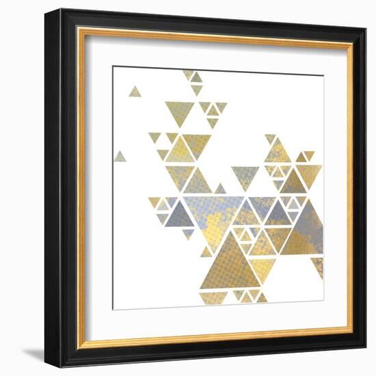 Triangle Gold 2-Kimberly Allen-Framed Art Print