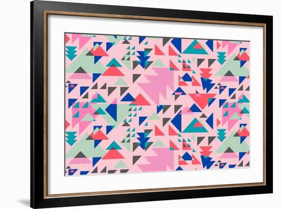 Triangle Pop-null-Framed Giclee Print