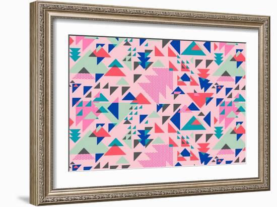 Triangle Pop-null-Framed Giclee Print