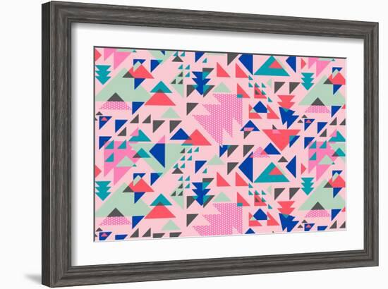 Triangle Pop-null-Framed Giclee Print