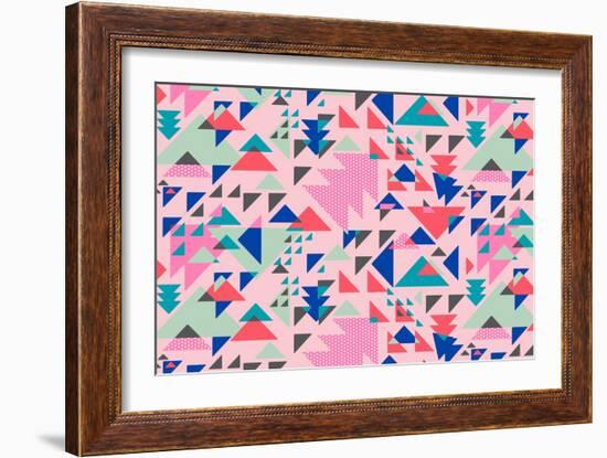 Triangle Pop-null-Framed Giclee Print