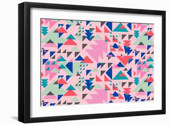 Triangle Pop-null-Framed Giclee Print