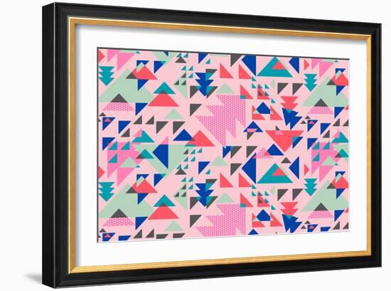 Triangle Pop-null-Framed Giclee Print