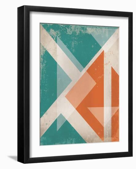 Triangles 1-Cynthia Alvarez-Framed Art Print