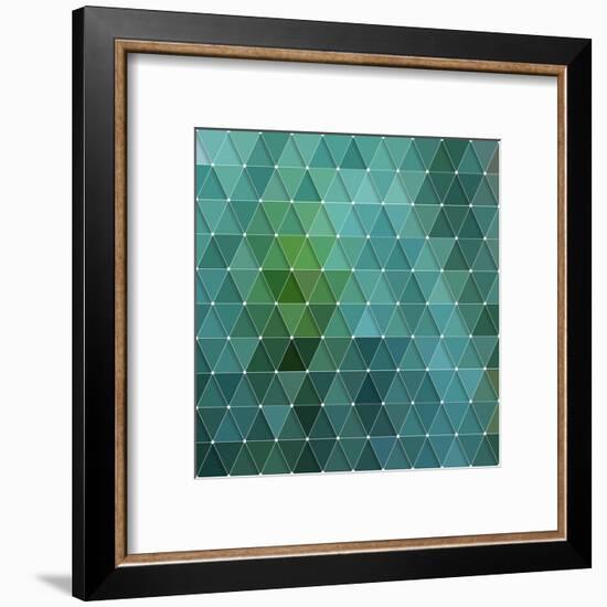 Triangles Background-Maksim Krasnov-Framed Art Print