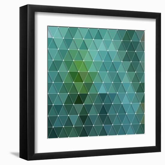 Triangles Background-Maksim Krasnov-Framed Art Print