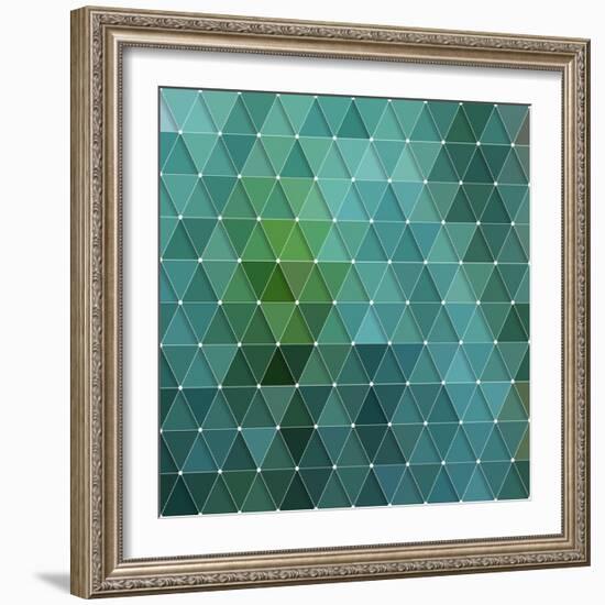 Triangles Background-Maksim Krasnov-Framed Art Print