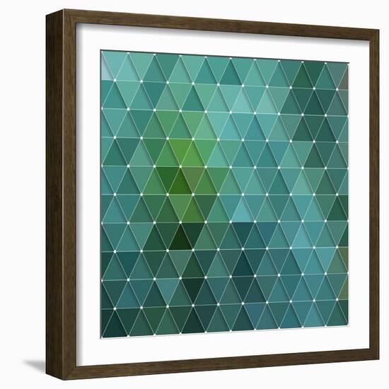 Triangles Background-Maksim Krasnov-Framed Art Print