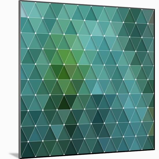 Triangles Background-Maksim Krasnov-Mounted Art Print