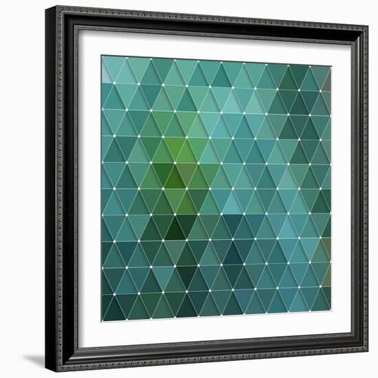 Triangles Background-Maksim Krasnov-Framed Art Print