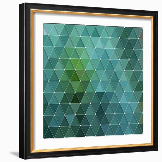 Triangles Background-Maksim Krasnov-Framed Art Print