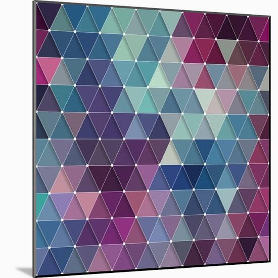 Triangles Background-Maksim Krasnov-Mounted Art Print