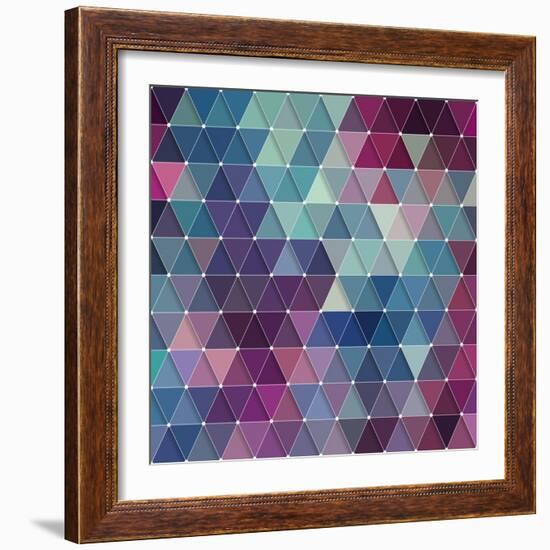 Triangles Background-Maksim Krasnov-Framed Premium Giclee Print