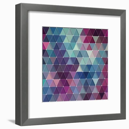 Triangles Background-Maksim Krasnov-Framed Art Print