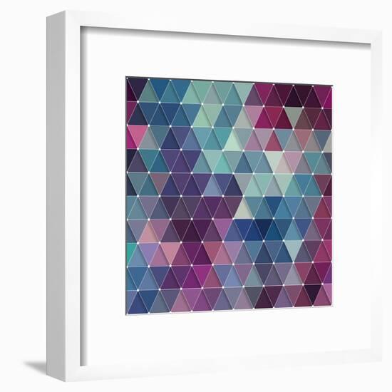 Triangles Background-Maksim Krasnov-Framed Art Print