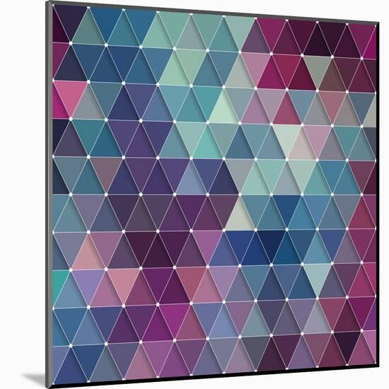 Triangles Background-Maksim Krasnov-Mounted Art Print