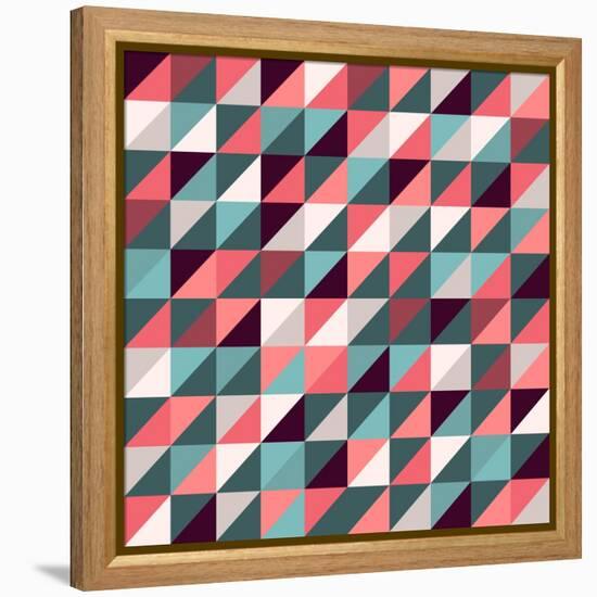 Triangles Background-AnaMarques-Framed Stretched Canvas