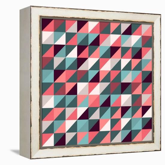 Triangles Background-AnaMarques-Framed Stretched Canvas