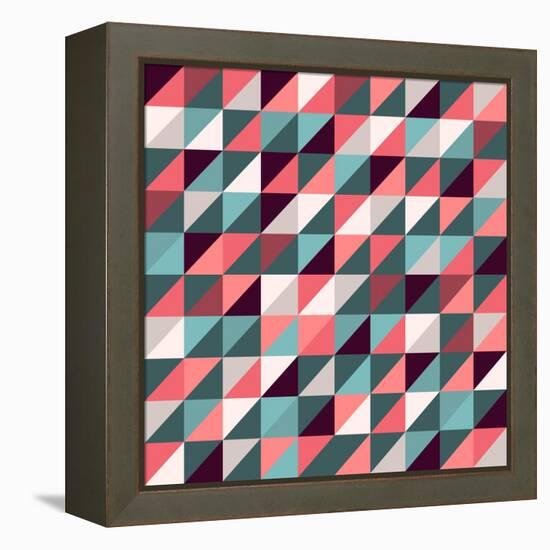 Triangles Background-AnaMarques-Framed Stretched Canvas