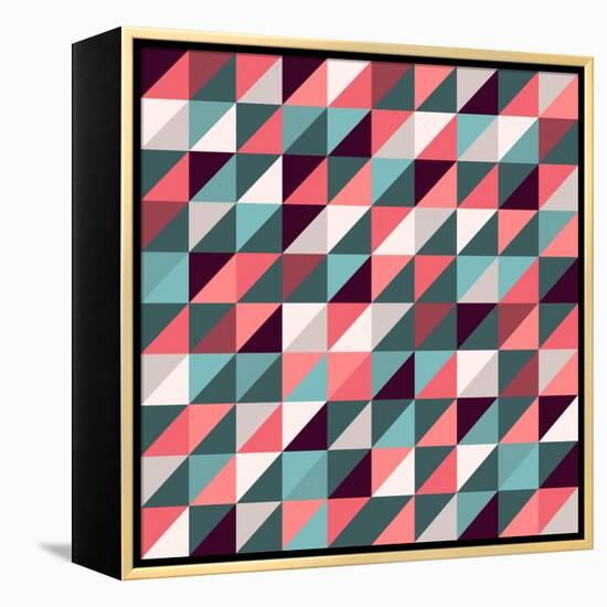Triangles Background-AnaMarques-Framed Stretched Canvas