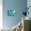 Triangles in Teal-Kimberly Allen-Mounted Art Print displayed on a wall