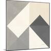 Triangles IV Neutral Crop-Mike Schick-Mounted Art Print