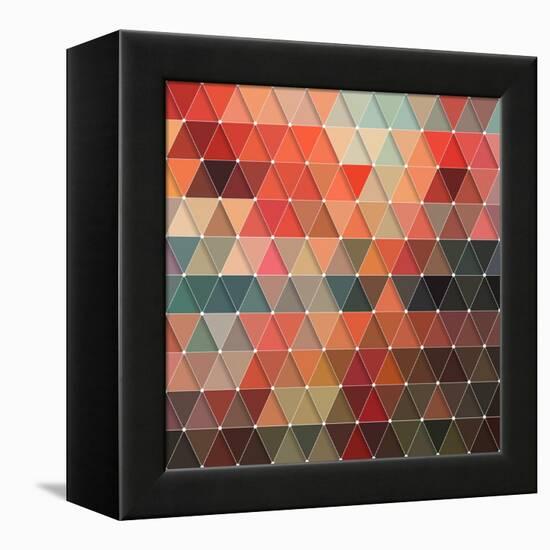 Triangles Pattern-Maksim Krasnov-Framed Stretched Canvas