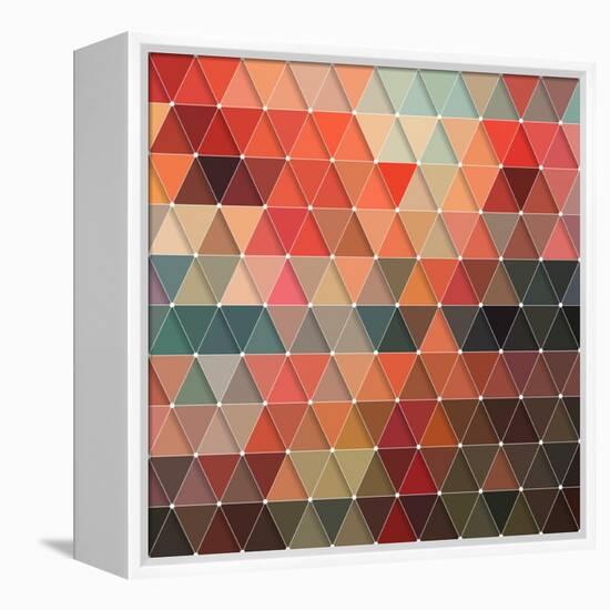 Triangles Pattern-Maksim Krasnov-Framed Stretched Canvas