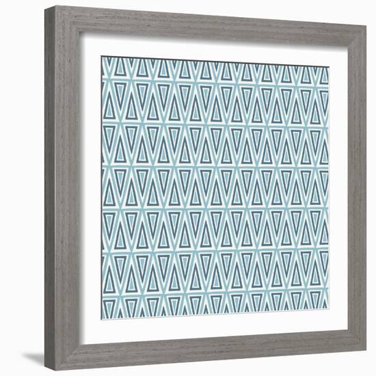 Triangles Pattern-Magnia-Framed Art Print