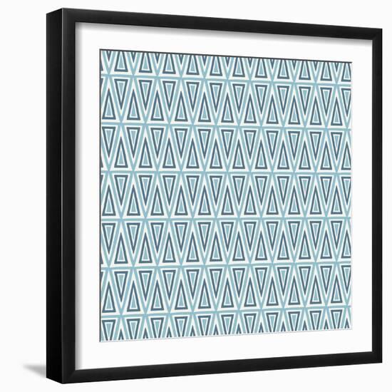 Triangles Pattern-Magnia-Framed Art Print