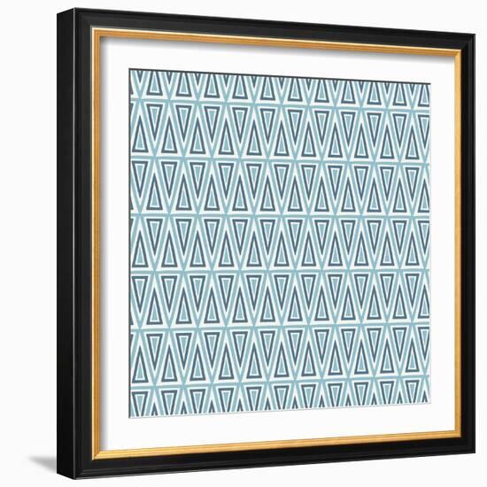 Triangles Pattern-Magnia-Framed Art Print