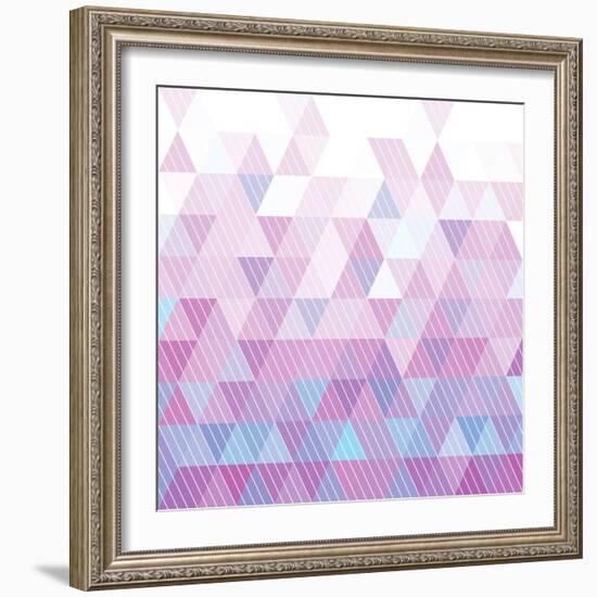 Triangles Pattern-Maksim Krasnov-Framed Art Print