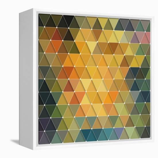 Triangles Pattern-Maksim Krasnov-Framed Stretched Canvas