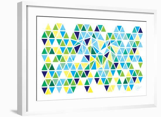 Triangles - Spring-Dominique Vari-Framed Art Print