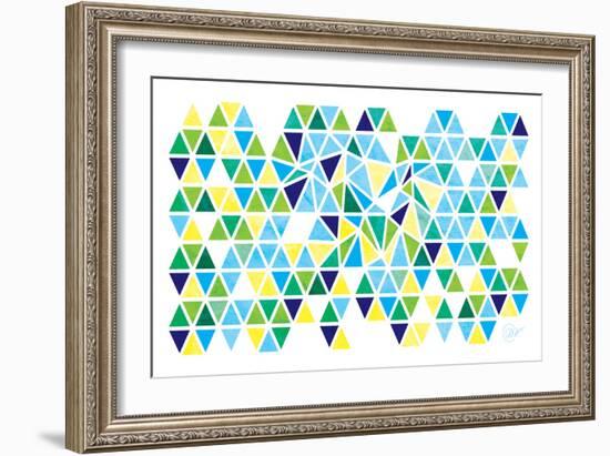 Triangles - Spring-Dominique Vari-Framed Art Print