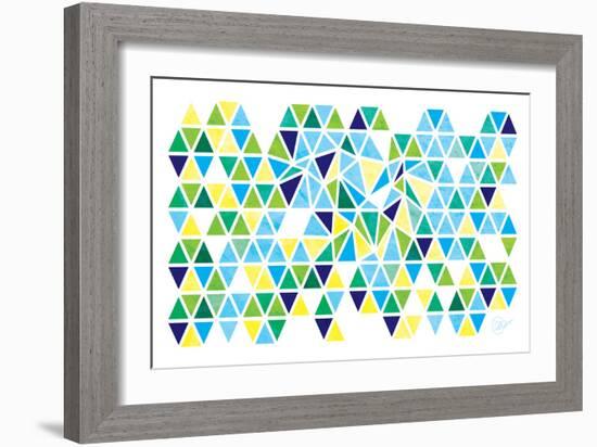 Triangles - Spring-Dominique Vari-Framed Art Print