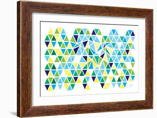 Triangles - Spring-Dominique Vari-Framed Art Print