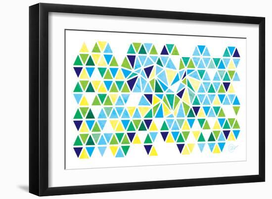 Triangles - Spring-Dominique Vari-Framed Art Print