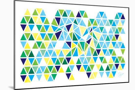 Triangles - Spring-Dominique Vari-Mounted Art Print