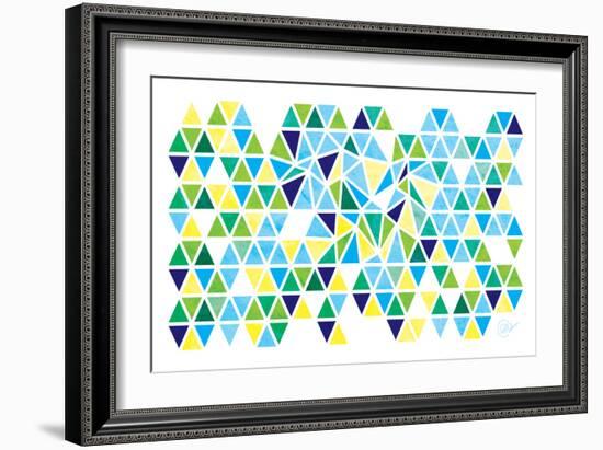 Triangles - Spring-Dominique Vari-Framed Art Print