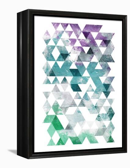 Triangles-OnRei-Framed Stretched Canvas