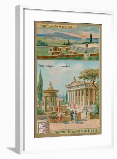 Triangular Forum of Pompeii-null-Framed Giclee Print