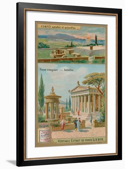 Triangular Forum of Pompeii-null-Framed Giclee Print