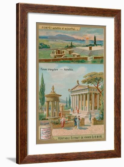 Triangular Forum of Pompeii-null-Framed Giclee Print