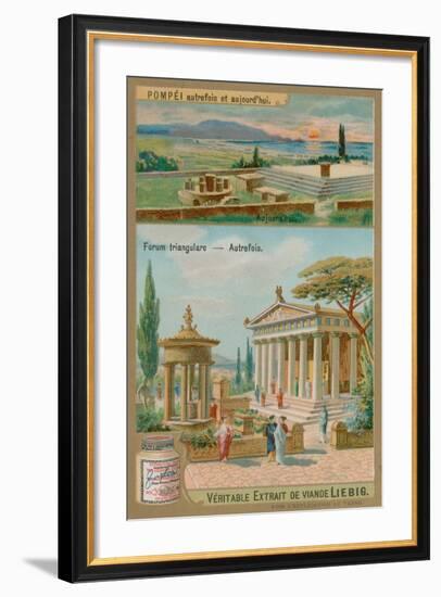 Triangular Forum of Pompeii-null-Framed Giclee Print