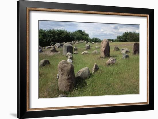Triangular Grave, Viking Burial Site, Lindholm Hoje, Aalborg, Jutland, Denmark-null-Framed Giclee Print