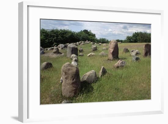 Triangular Grave, Viking Burial Site, Lindholm Hoje, Aalborg, Jutland, Denmark-null-Framed Giclee Print